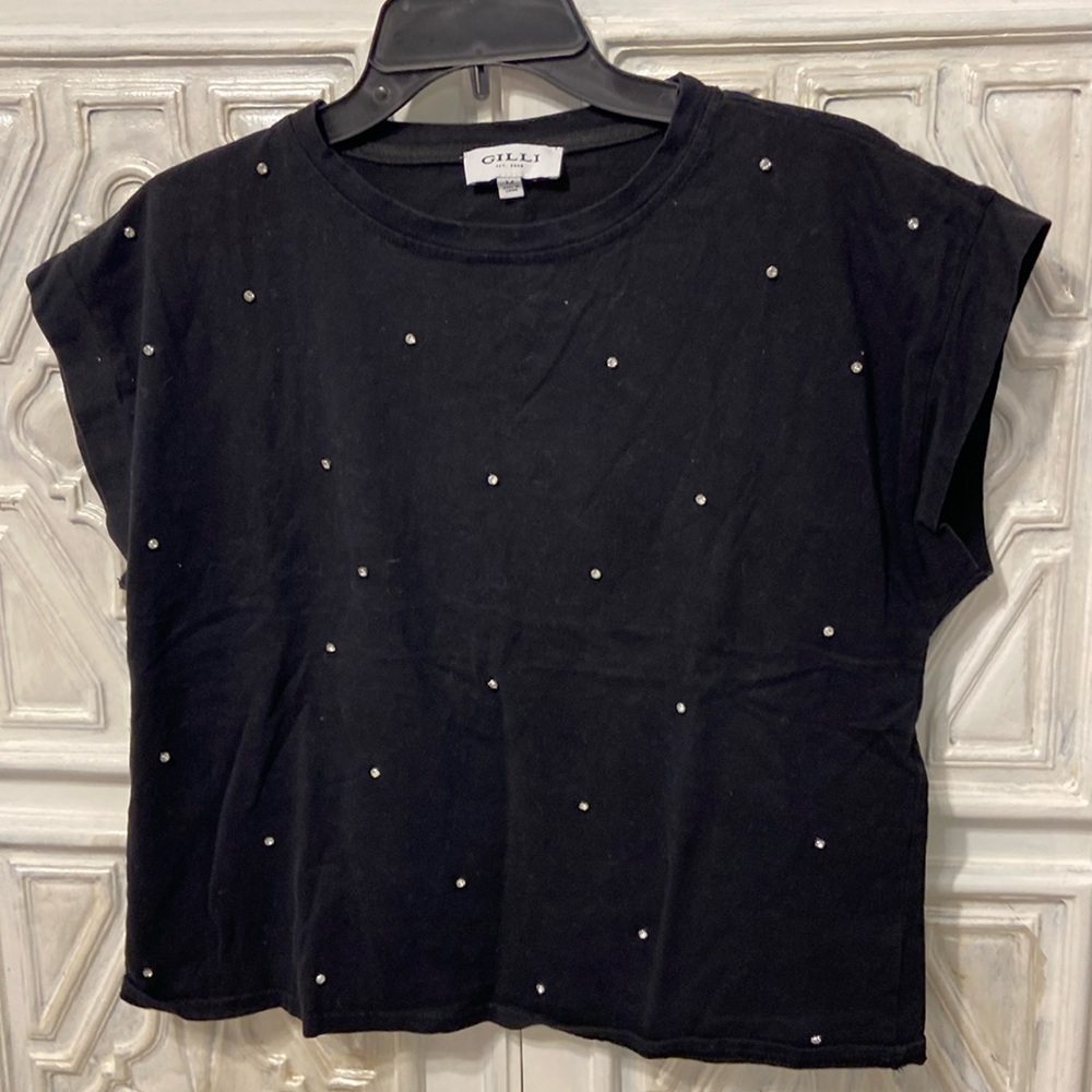 Rhinestone crop top